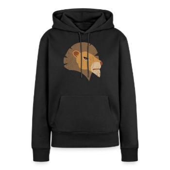 Jungle Animal V4 - Frauen Premium Bio Hoodie - Schwarz - Vorne - Julia (174cm)