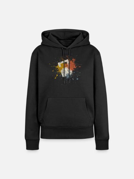 Gaming retro - Frauen Premium Bio Hoodie - Schwarz