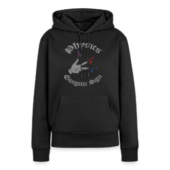 Science physique Science Science cadeau - Sweat à capuche Premium bio Femme - noir - Devant - Julia (174cm)