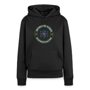 Science physique Science Science cadeau - Sweat à capuche Premium bio Femme - noir - Devant - Julia (174cm)