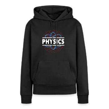 Science physique Science Science cadeau - Sweat à capuche Premium bio Femme - noir - Devant - Julia (174cm)