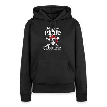 Halloween Pirate Piratenkopf Piratenschädel - Frauen Premium Bio Hoodie - Schwarz - Vorne - Julia (174cm)