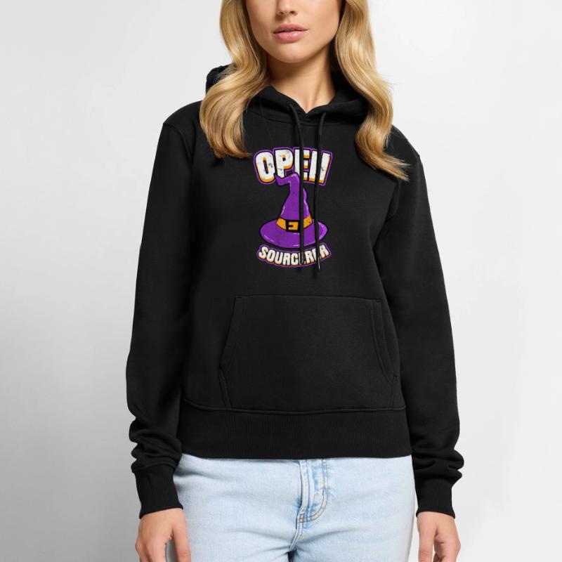 Programmeurs open source Hacker Sweat à capuche Premium bio Femme