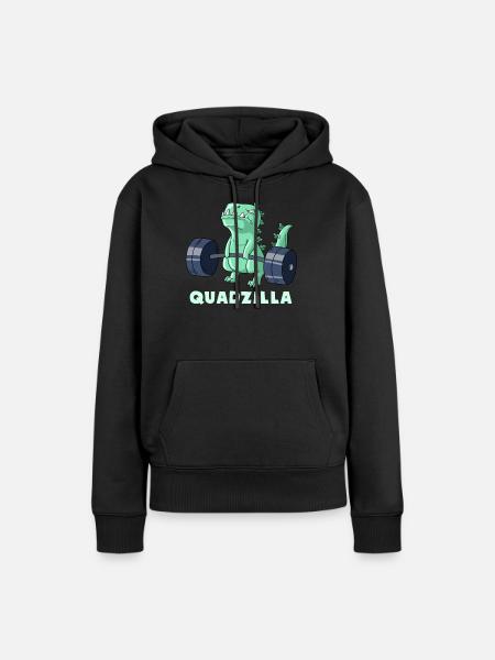Quadzilla fitness músculo monstruo entrenamiento monstruo - Ekologisk premiumluvtröja dam - svart
