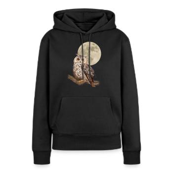 Mysterious owl - Women’s Premium Organic Hoodie - black - Front - Julia (174cm)