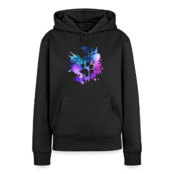 Design rétro abstrait pour chien, animal de compagnie - Sweat à capuche Premium bio Femme - noir - Devant - Julia (174cm)