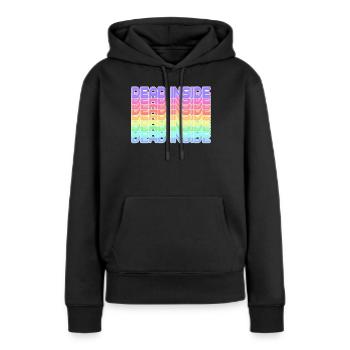 Dead Inside Rainbow - Sweat à capuche Premium bio Femme - noir - Devant - Julia (174cm)