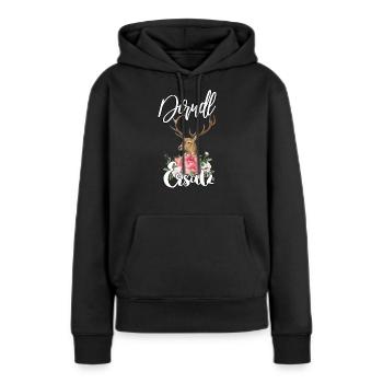 Remplacement de Dirndl - Sweat à capuche Premium bio Femme - noir - Devant - Julia (174cm)