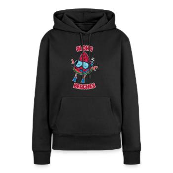 Wassermelone Aloha Beaches Taucher Badeurlaub - Frauen Premium Bio Hoodie - Schwarz - Vorne - Julia (174cm)