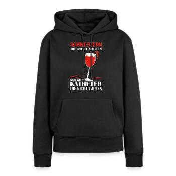 Krankenschwester Schwestern die nicht saufen - Frauen Premium Bio Hoodie - Schwarz - Vorne - Julia (174cm)