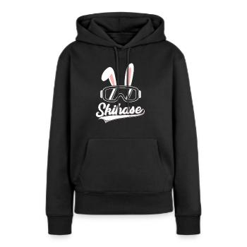 Skihase Sport Cadeau amusant - Sweat à capuche Premium bio Femme - noir - Devant - Julia (174cm)