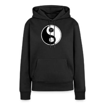 Rollenspiel Würfel - Frauen Premium Bio Hoodie - Schwarz - Vorne - Julia (174cm)