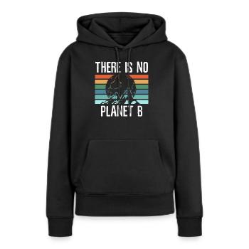 Changement climatique Protection du climat Rain Forest Gift - Sweat à capuche Premium bio Femme - noir - Devant - Julia (174cm)