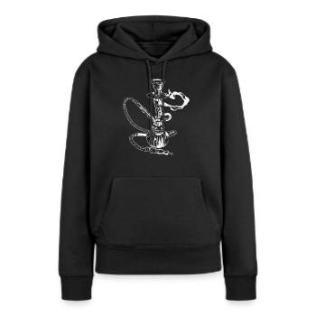Shisha - Sweat à capuche Premium bio Femme - noir - Devant - Julia (174cm)
