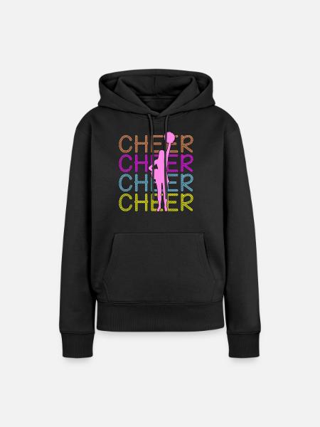 Cheerleading - Cheer Cheer Cheer - Frauen Premium Bio Hoodie - Schwarz
