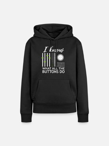 DJ - Sweat à capuche Premium bio Femme - noir