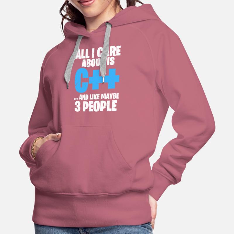 Programmeur Programmeur C ++ Code Coder Sweat à capuche Premium bio Femme