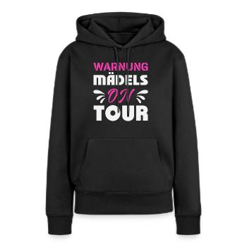 Mädels on Tour Mädelstrip Girls Trip Mädelstour - Frauen Premium Bio Hoodie - Schwarz - Vorne - Julia (174cm)