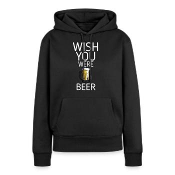 Bière jardin bière bouteille bière bière tente chope de bière - Sweat à capuche Premium bio Femme - noir - Devant - Julia (174cm)