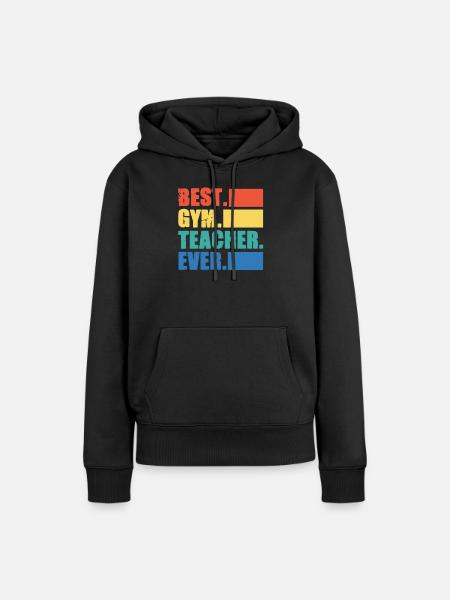 Fitnesstrainer - Frauen Premium Bio Hoodie - Schwarz
