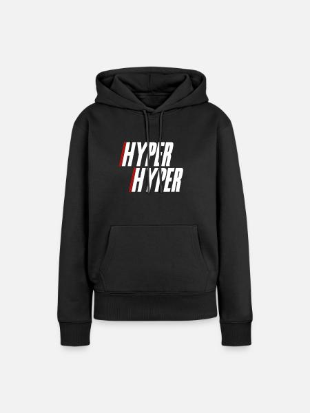 hyper hyper - Frauen Premium Bio Hoodie - Schwarz