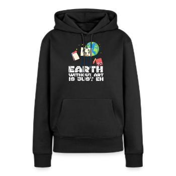 Kunst Künstlerin Künstler Kunsthandwerk Malerei - Frauen Premium Bio Hoodie - Schwarz - Vorne - Julia (174cm)