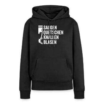 Auto Tuning Tuner Szene - Frauen Premium Bio Hoodie - Schwarz - Vorne - Julia (174cm)