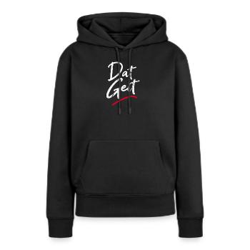 Dat Geit - Frauen Premium Bio Hoodie - Schwarz - Vorne - Julia (174cm)