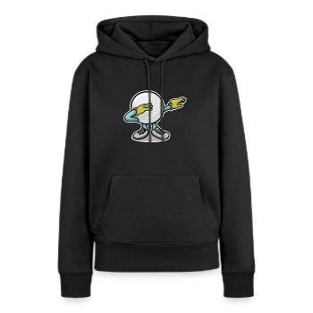 Betupfen des Golfballs - Frauen Premium Bio Hoodie - Schwarz - Vorne - Julia (174cm)