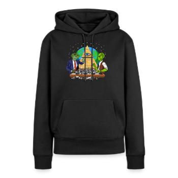 Illuminati Alien Conspiracy - Frauen Premium Bio Hoodie - Schwarz - Vorne - Julia (174cm)
