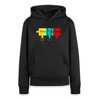 AUTISM PUZZLE Autism Awareness Gift Autist - Sweat à capuche Premium bio Femme - noir - Devant - Julia (174cm)