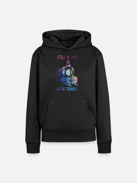 Zug - Dame Premium hoodie, økologisk bomuld - sort