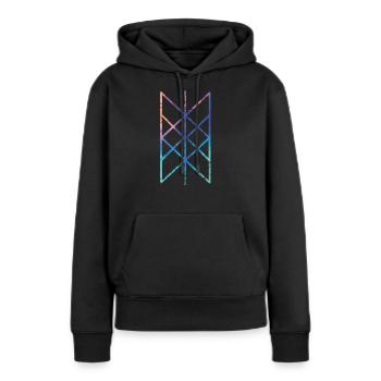 Vikings Vikings - Sweat à capuche Premium bio Femme - noir - Devant - Julia (174cm)