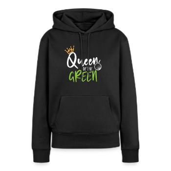 Golf Golfer Golfplatz Golfspieler Queen Geschenk - Frauen Premium Bio Hoodie - Schwarz - Vorne - Julia (174cm)