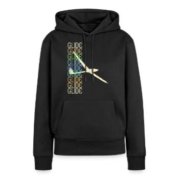 Planeur planeur Planeur Silot - Sweat à capuche Premium bio Femme - noir - Devant - Julia (174cm)