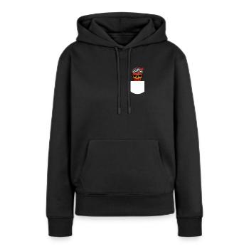 Fléchette fléchette crâne fléchette flèche - Sweat à capuche Premium bio Femme - noir - Devant - Julia (174cm)