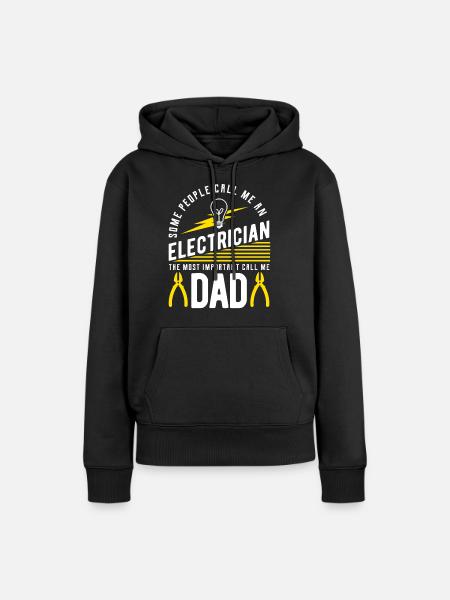 Elektriker Elektrikerin - Frauen Premium Bio Hoodie - Schwarz