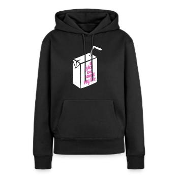 Diabète - Sweat à capuche Premium bio Femme - noir - Devant - Julia (174cm)
