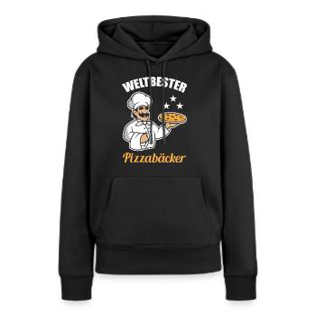 Weltbester Pizzabäcker - Frauen Premium Bio Hoodie - Schwarz - Vorne - Julia (174cm)