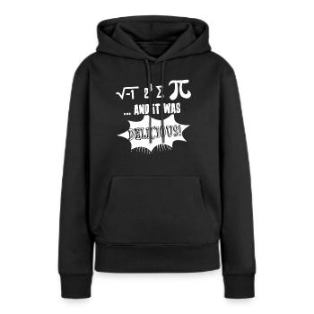 Pi Day Funny Pi Day - Sweat à capuche Premium bio Femme - noir - Devant - Julia (174cm)