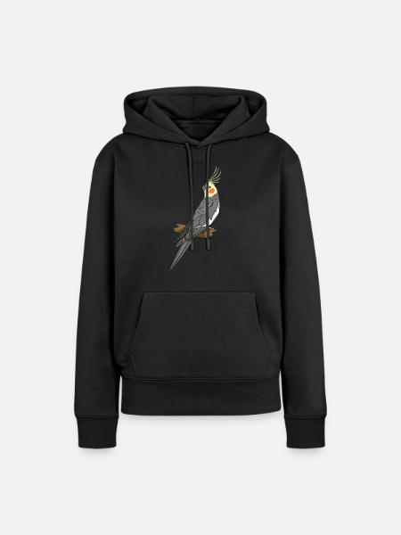 Nymphensittich - Frauen Premium Bio Hoodie - Schwarz