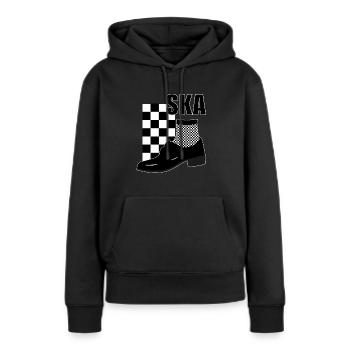 Ska Music - Ska Reggae pour Rudeboy - Sweat à capuche Premium bio Femme - noir - Devant - Julia (174cm)