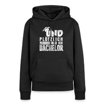 Bachelor Diplom - Frauen Premium Bio Hoodie - Schwarz - Vorne - Julia (174cm)