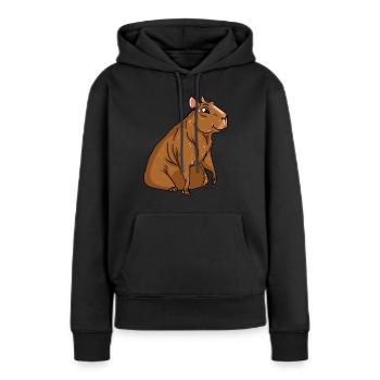 Capybara - Women’s Premium Organic Hoodie - black - Front - Julia (174cm)