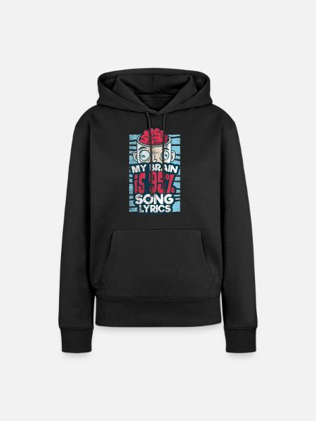 Sänger Songwriter - Frauen Premium Bio Hoodie - Schwarz