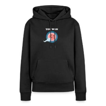 Sie haben die Evolution der menschlichen Embryologie gewonnen - Frauen Premium Bio Hoodie - Schwarz - Vorne - Julia (174cm)