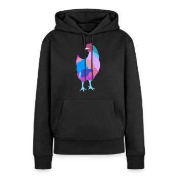 Chicken - Women’s Premium Organic Hoodie - black - Front - Julia (174cm)