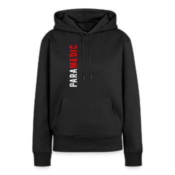 Sanitäter EMT EMS Medizin Caduceus Arzt - Frauen Premium Bio Hoodie - Schwarz - Vorne - Julia (174cm)