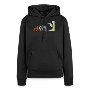 Evolution Skate skate skate skate halfpipe - Sweat à capuche Premium bio Femme - noir - Devant - Julia (174cm)