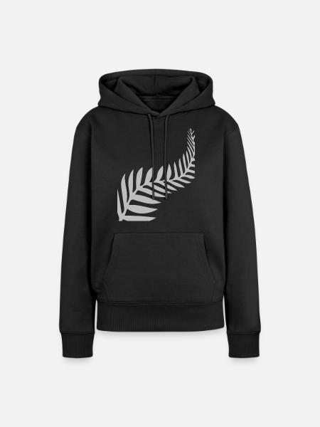 Maori Feder Federn - Frauen Premium Bio Hoodie - Schwarz